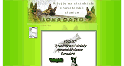 Desktop Screenshot of lonadard.dogweb.cz
